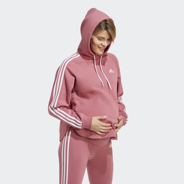 Sweat à Capuche De Maternité Adidas Rose