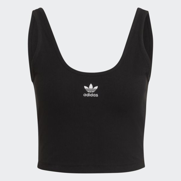 Adidas Adicolor Essentials Débardeur Côtelé Noir