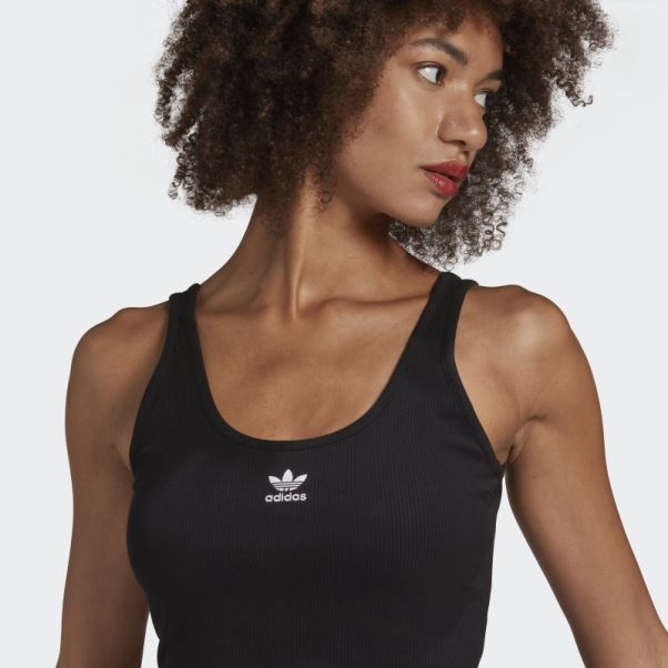 Adidas Adicolor Essentials Débardeur Côtelé Noir