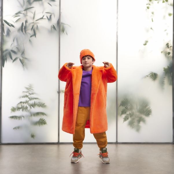Manteau Fausse Fourrure Orange Adidas