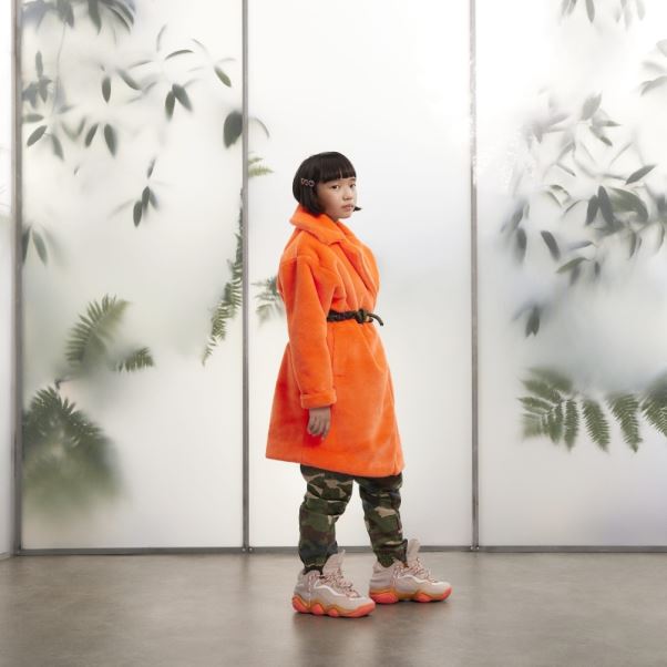 Manteau Fausse Fourrure Orange Adidas
