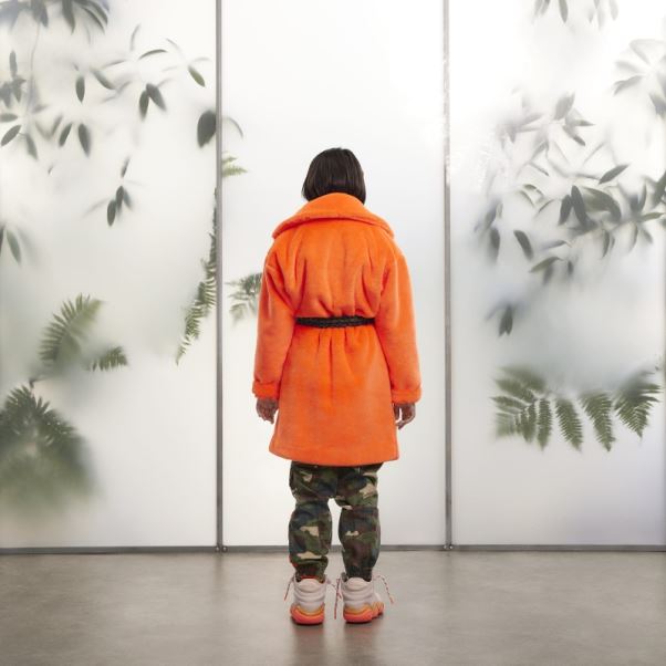 Manteau Fausse Fourrure Orange Adidas