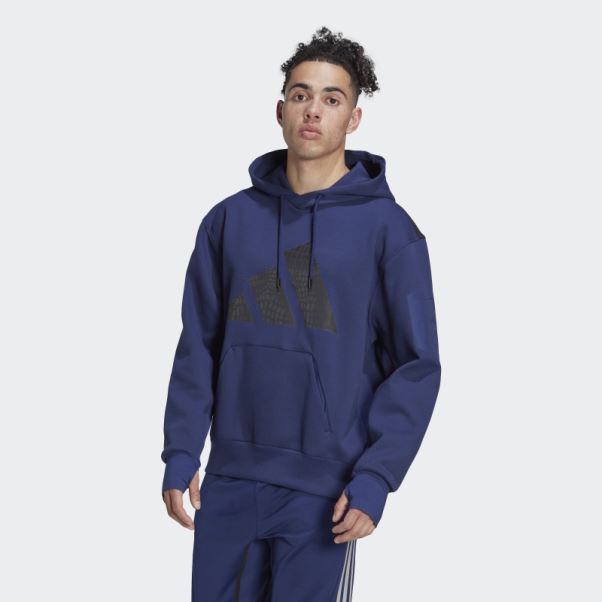 Best Of Adidas Sweat à Capuche D'entraînement Night Sky Chaud