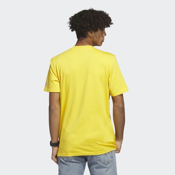 T-shirt Graphique Adidas Gold Linear Beach-bit à Manches Courtes