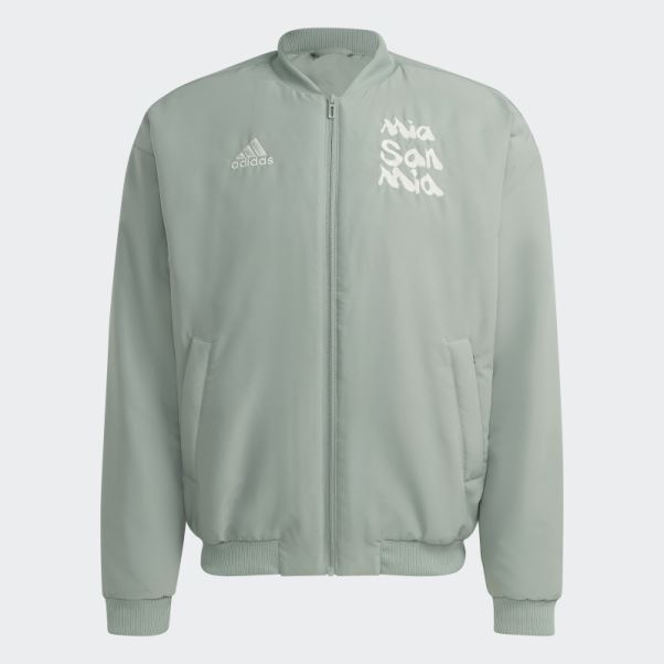 Veste Matelassée Adidas Fc Bayern Chinese Story Argent Vert