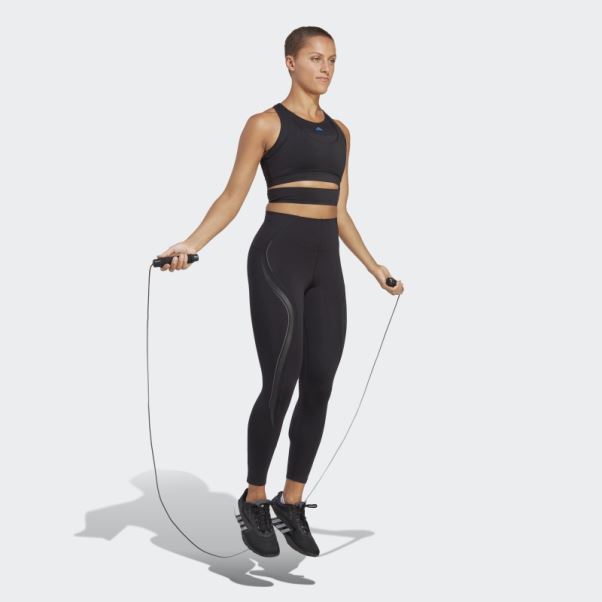 Adidas Sur Mesure Hiit Heat.rdy Crop Training Débardeur Noir