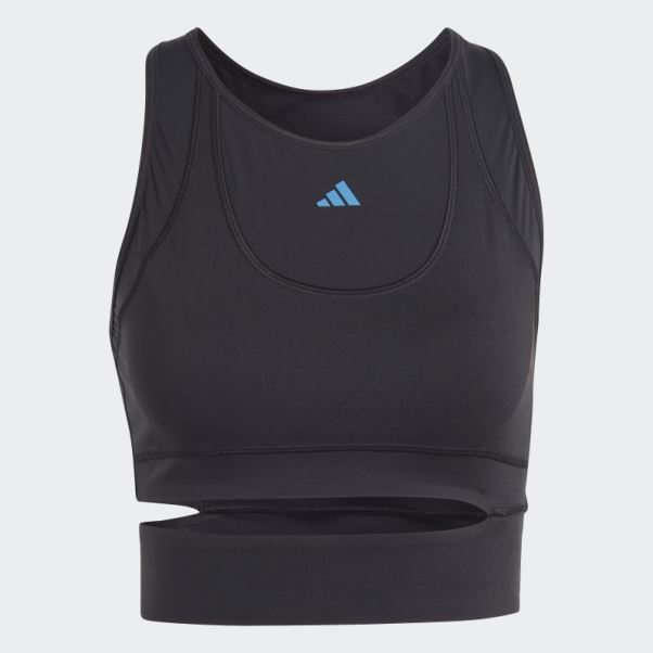Adidas Sur Mesure Hiit Heat.rdy Crop Training Débardeur Noir