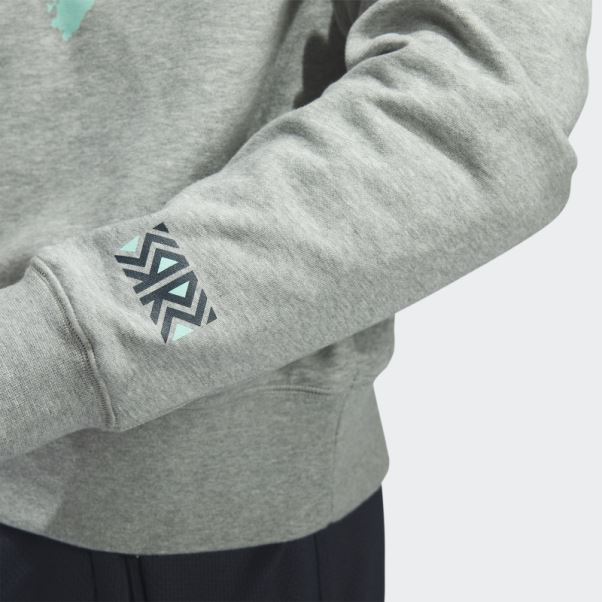 Sweat Adidas Gris Moyen Kraken Vintage Crew
