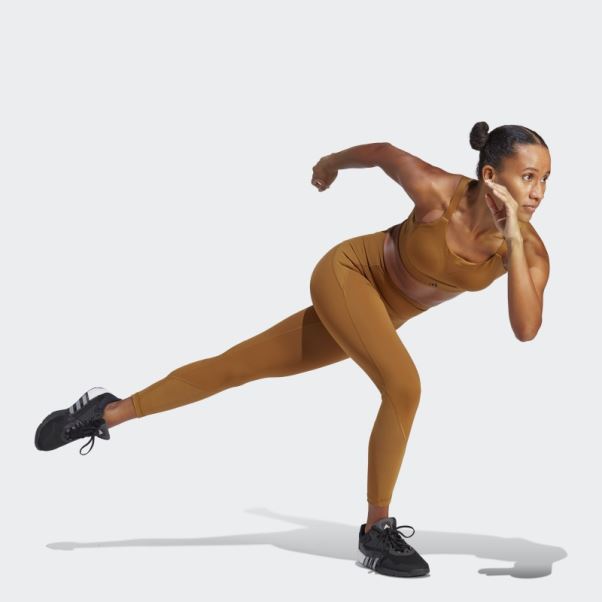 Soutien-gorge à Maintien élevé Tlrd Impact Training Adidas Bronze