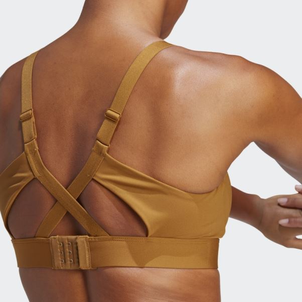 Soutien-gorge à Maintien élevé Tlrd Impact Training Adidas Bronze