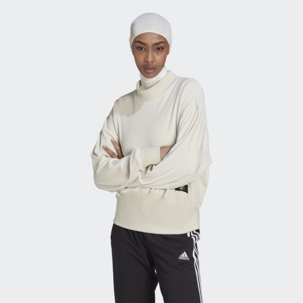 Sweat Adidas Aluminium Holidayz Confortable En Velours