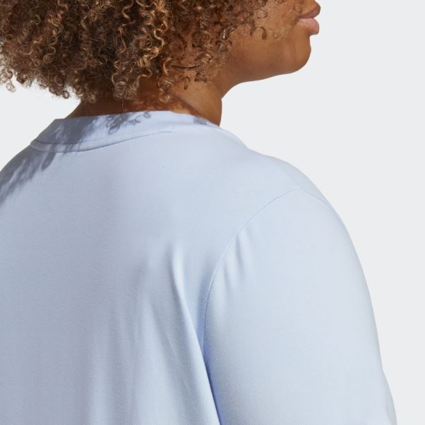 Bleu Aube Adidas Adicolor Classics T-shirt Trèfle (taille Plus)