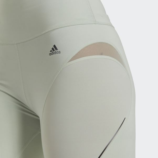 Leggings Courts D'entraînement Hiit 45 Seconds Vert Sur Mesure Adidas