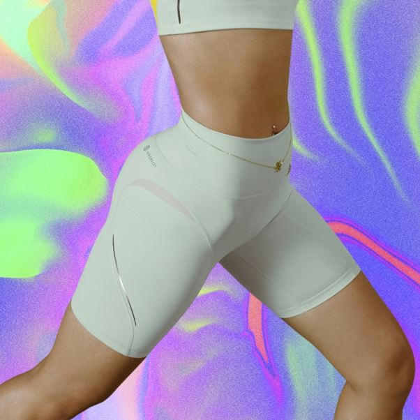 Leggings Courts D'entraînement Hiit 45 Seconds Vert Sur Mesure Adidas
