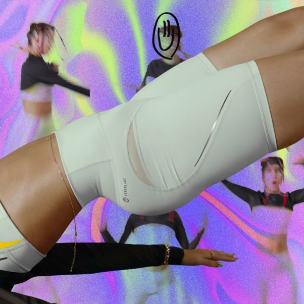 Leggings Courts D'entraînement Hiit 45 Seconds Vert Sur Mesure Adidas