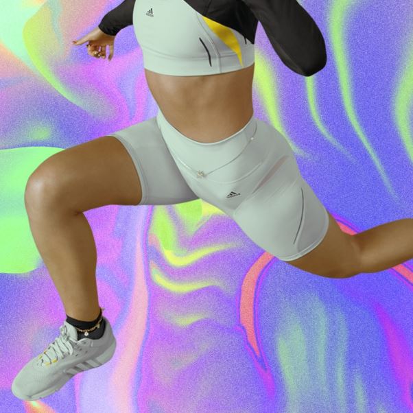 Leggings Courts D'entraînement Hiit 45 Seconds Vert Sur Mesure Adidas