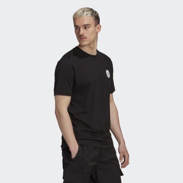 T-shirt Manches Courtes Graphique Disney Noir Adidas