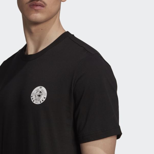 T-shirt Manches Courtes Graphique Disney Noir Adidas