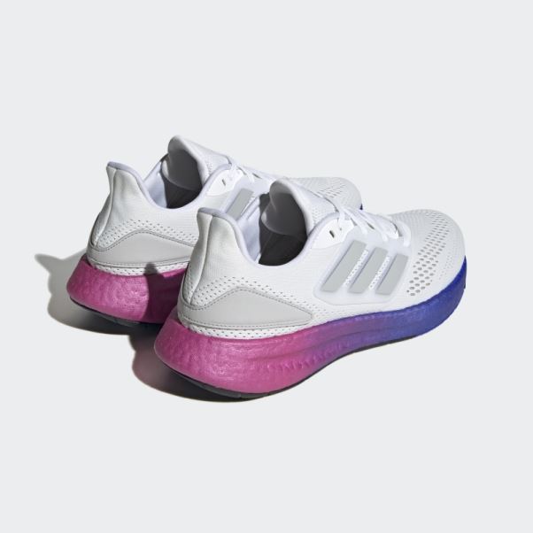 Chaussures De Course Pureboost 22 Blanc Adidas