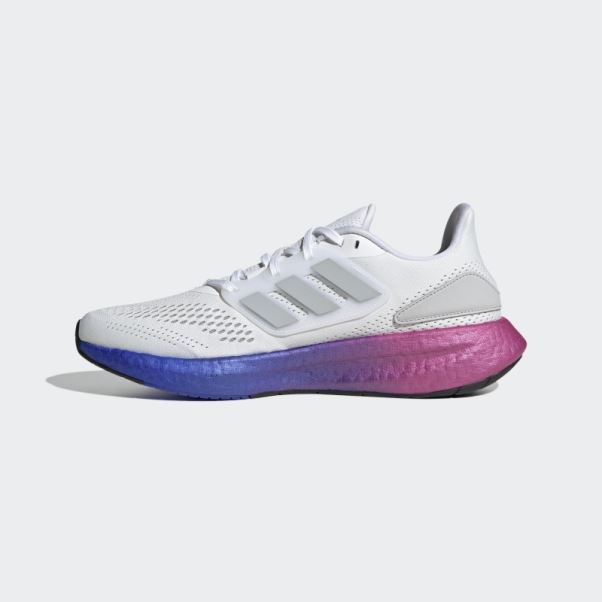 Chaussures De Course Pureboost 22 Blanc Adidas