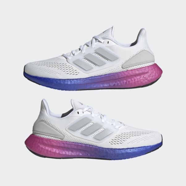 Chaussures De Course Pureboost 22 Blanc Adidas