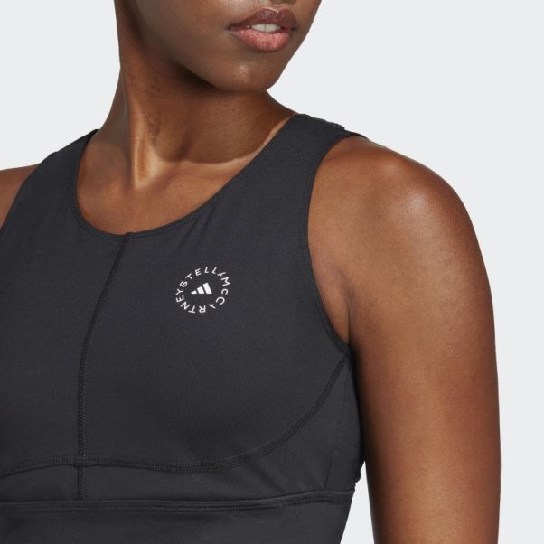 Adidas By Stella Mccartney Haut Court D'entraînement Truepurpose Mode Noir
