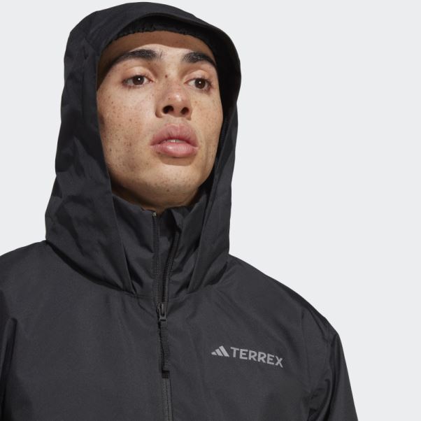 Veste De Pluie 2 Couches Adidas Terrex Multi Rain.rdy Noir
