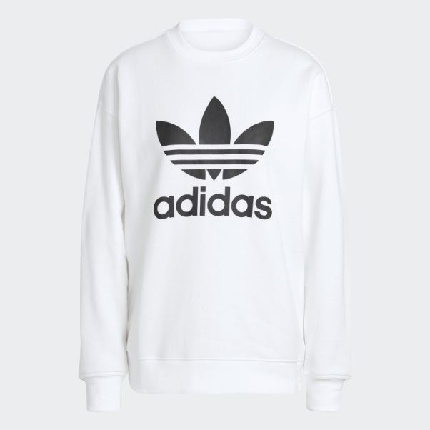 Sweat Trèfle Crew Blanc Adidas