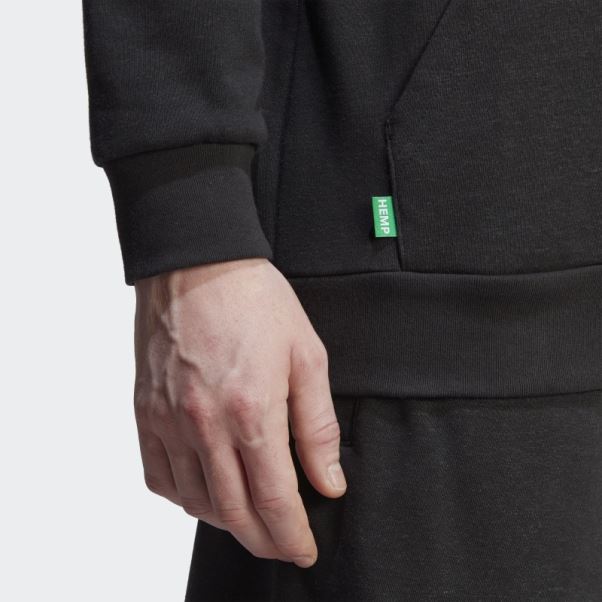 Sweat à Capuche Essentials+ Made With Hemp Adidas Noir