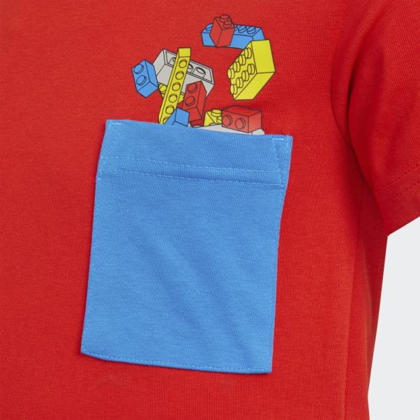 Adidas X Classic Lego T-shirt Rouge Chaud
