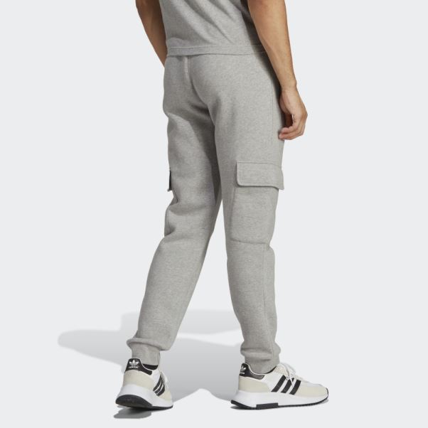 Pantalon Cargo Adidas Trefoil Essentials Gris Moyen