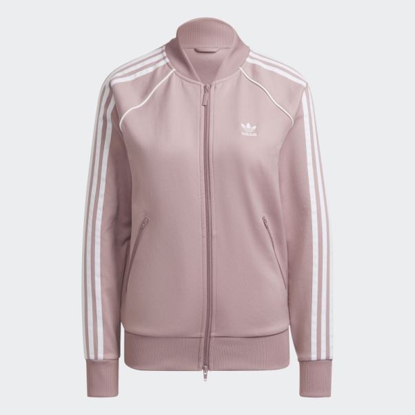 Veste De Survêtement Adidas Primeblue Sst Mauve