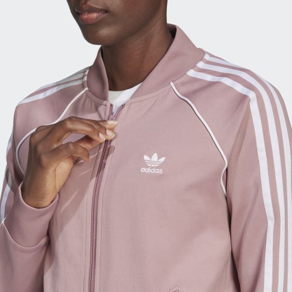 Veste De Survêtement Adidas Primeblue Sst Mauve