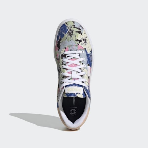 Baskets Blanches à Plate-forme Cln Adidas