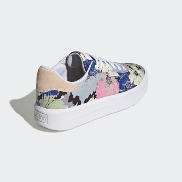 Baskets Blanches à Plate-forme Cln Adidas
