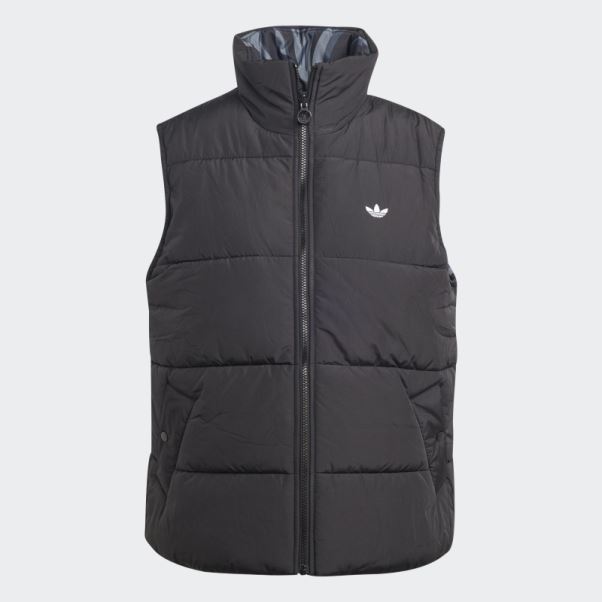 Adidas Gilet Réversible à Imprimé Animal Abstrait Noir