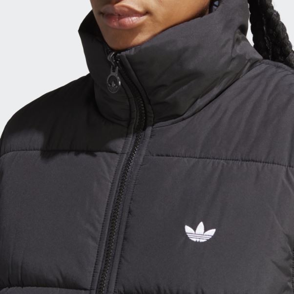 Adidas Gilet Réversible à Imprimé Animal Abstrait Noir