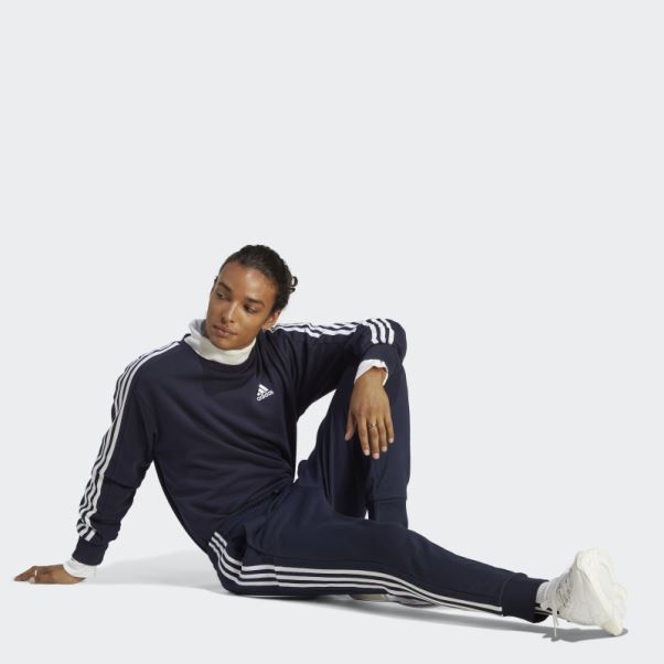 Sweat 3 Bandes En Molleton Essentials Adidas Ink