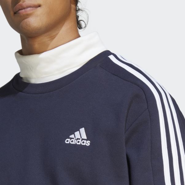 Sweat 3 Bandes En Molleton Essentials Adidas Ink