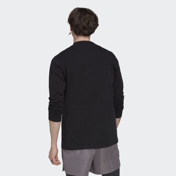 Tee Shirt Manches Longues Adidas Noir