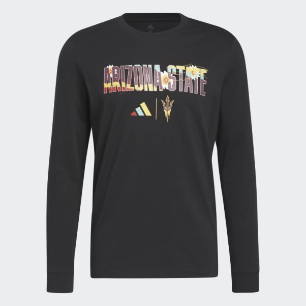 T-shirt Manches Longues Adidas Sun Devils Noir