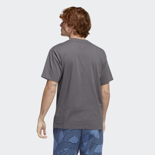 Tee Shirt Hypersport Multi Trèfle Gris Adidas
