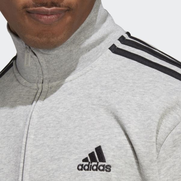 Survêtement Adidas Basic 3-stripes French Terry Gris Moyen