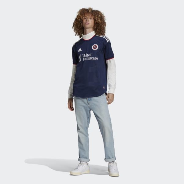 Adidas Night Indigo New England Revolution 22/23 Maillot Authentique Domicile
