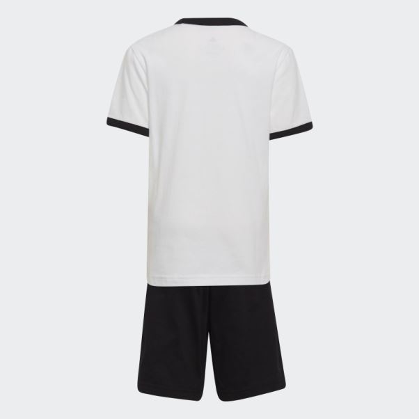 Ensemble D'été Adidas Essentials Logo Blanc
