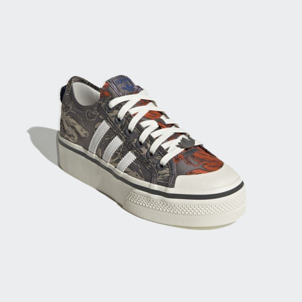 Adidas Nizza Plate-forme Chaussures Orange