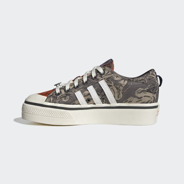 Adidas Nizza Plate-forme Chaussures Orange