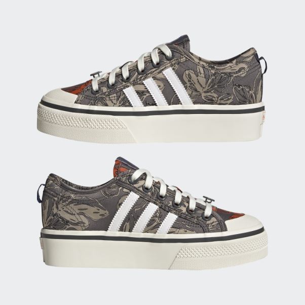 Adidas Nizza Plate-forme Chaussures Orange