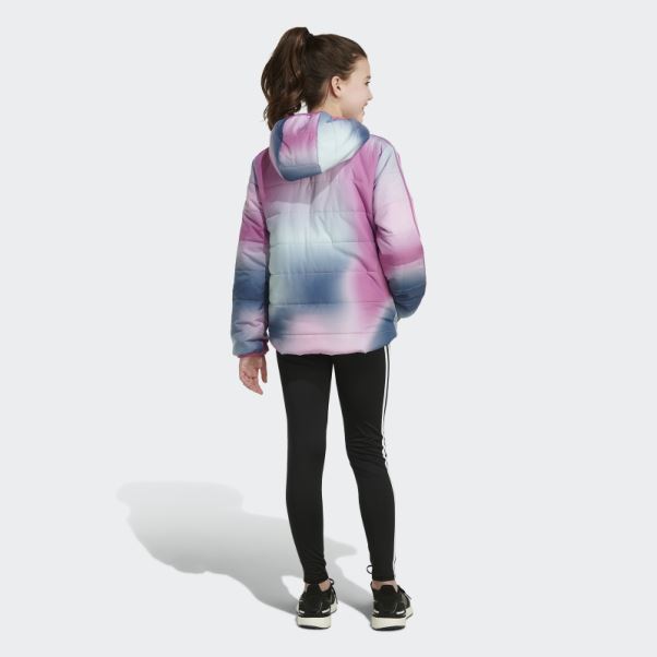 Doudoune Adidas Classic Allover Print Lilas