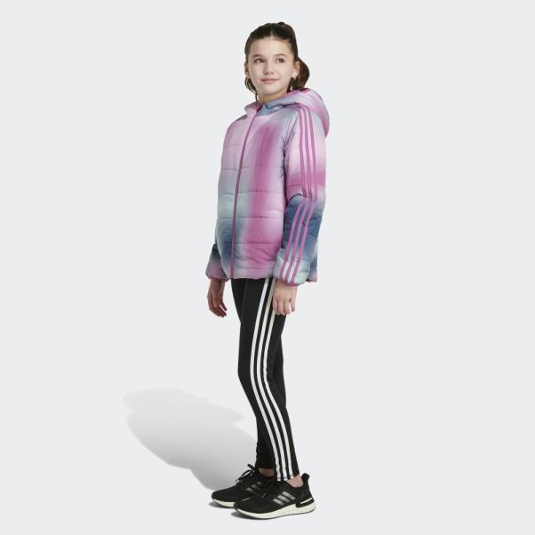 Doudoune Adidas Classic Allover Print Lilas